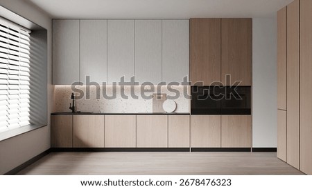 Modern Kitchen Interior – 3D Render