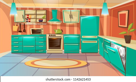 Cartoon Kitchen Table High Res Stock Images Shutterstock