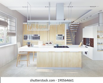 Modern Kitchen Interior (CG Concept) 