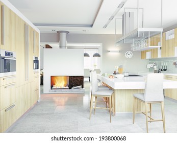 Modern Kitchen Interior (CG Concept) 