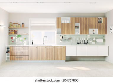 Modern Kitchen Interior (CG Concept) 