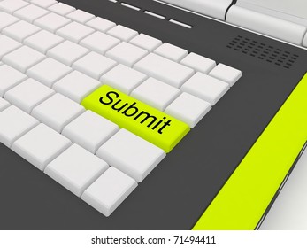 modern laptop composition