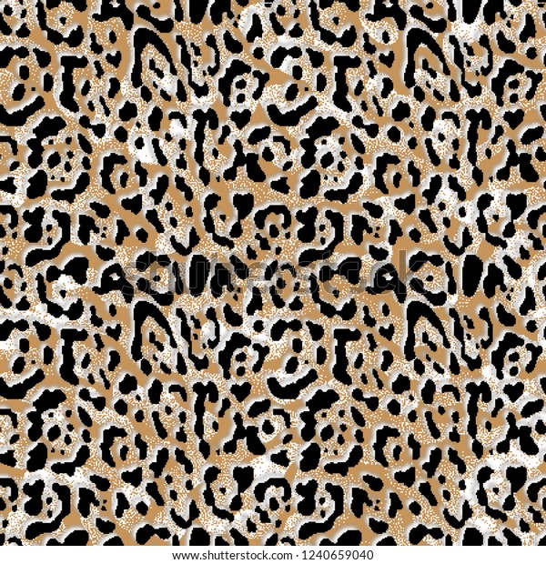 Modern Leopard Design Stock Illustration 1240659040