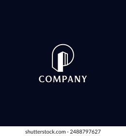 Modern Letter P Building logo design concept for business use.  - Powered by Shutterstock