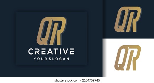 Modern Letter Qr Logo Template