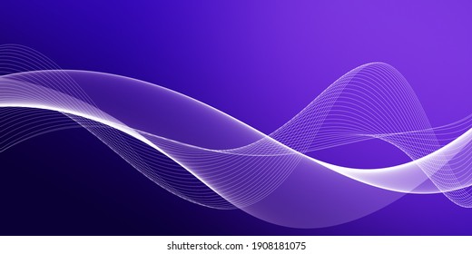  Modern light blue wave decorative background 