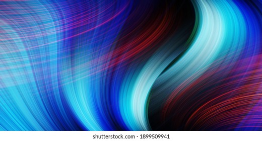 Modern lines abstract background, multicolored background, blue and red