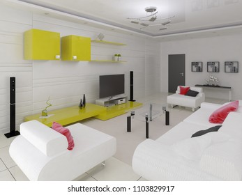 Living Room Hi Tech Images Stock Photos Vectors