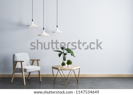 royalty free stock illustration of modern living room interior