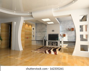modern living room interior. contemporary concept