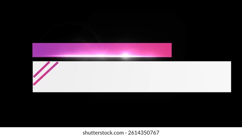 Modern lower third pack with empty copy space for writing custom messages, Infographic title intro design bg. Technological corporate infographic pop-up hud bg. Shiny news racing element.