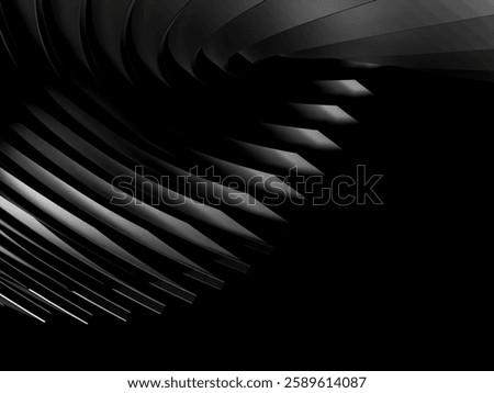Modern Metallic Background Featuring Unique Patterns. 3d rendering.