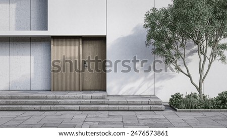 Similar – Image, Stock Photo House facade with garden tools