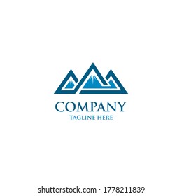 Mountain Track Road Valley Logo Stock Vector (Royalty Free) 1403292173