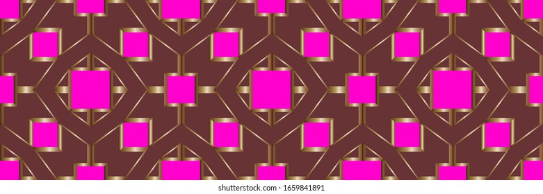 Modern pattern with geometric elements. Pastel gradient color. Design for flyer, presentation, Wallpaper, interior, fashion, print. Illustration made with texture.