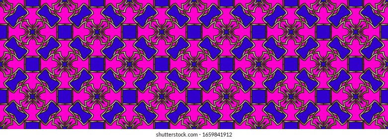 Modern pattern with geometric elements. Pastel gradient color. Design for flyer, presentation, Wallpaper, interior, fashion, print. Illustration made with texture.