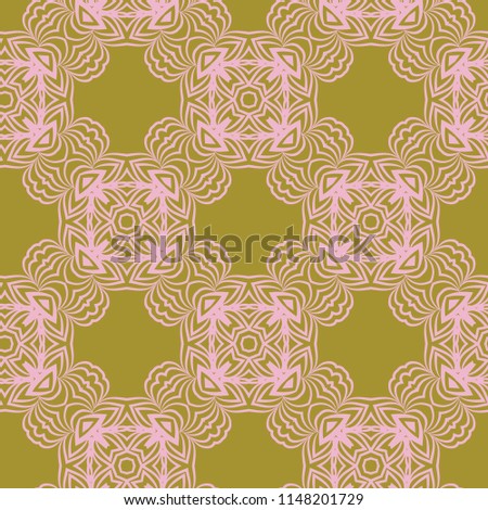 Modern pattern with geometric stilysh design.   illustration on color background