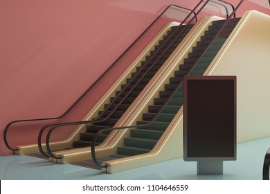 Download Escalator Mockup High Res Stock Images Shutterstock
