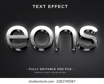 Modern And Professional Text Efeect Design Fully Customizable Easy