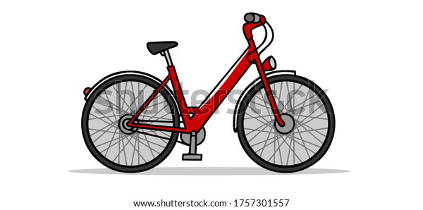 red electric bike