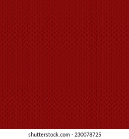 Modern Red Seamless Knitted Texture Background