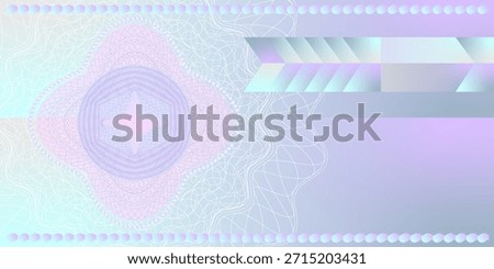 Modern Security Guilloche Pattern for Official Documents