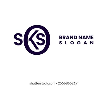 A modern SKOS letter logo with a clean, professional design. The bold typography and unique arrangement create a versatile and memorable brand identity suitable for corporate or personal branding. - Powered by Shutterstock