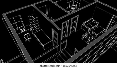 オフィス 間取り のイラスト素材 画像 ベクター画像 Shutterstock