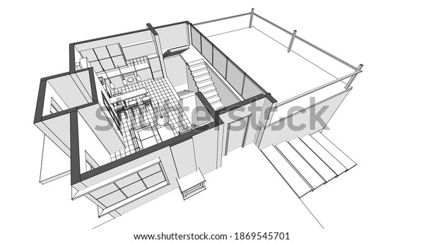 modern small house plans 3d