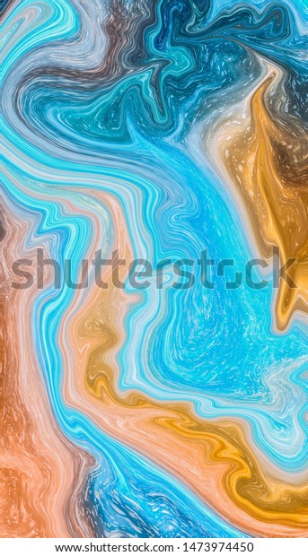 Modern Smart Phone Wallpaper Abstract Colorful Stock Illustration