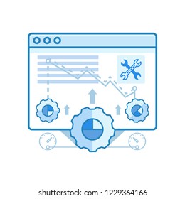 Modern smooth web browser, optimization, settings design icons for Web and Graphic design, Ui Design, Development, etc. Icons for web and app design, easy to use and highly customizable