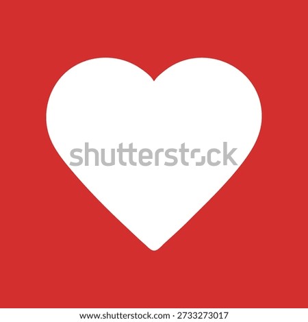 Modern solid heart icon with smooth rounded shape representing love, care, and emotion. Ideal for apps, UI, healthcare, wellness, social media, and clean flat vector design projects.
