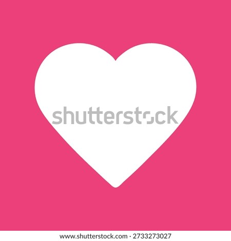 Modern solid heart icon with smooth rounded shape representing love, care, and emotion. Ideal for apps, UI, healthcare, wellness, social media, and clean flat vector design projects.
