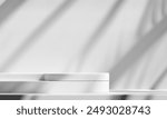 modern studio background with natural 
 shadow for cosmetic product