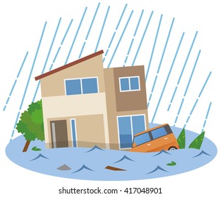 大雨 台風 のイラスト素材 画像 ベクター画像 Shutterstock