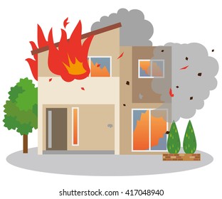火事 イラスト のイラスト素材 画像 ベクター画像 Shutterstock