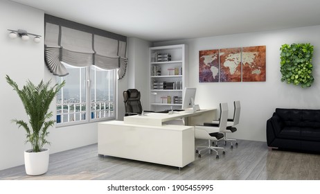 office elegant realistic zoom virtual background