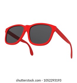 Modern sunglasses. 3d illustration isolated on white background 