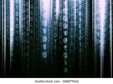 Modern technology background - Matrix theme