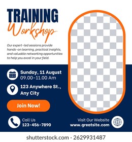 Modern Training Workshop Instagram Post