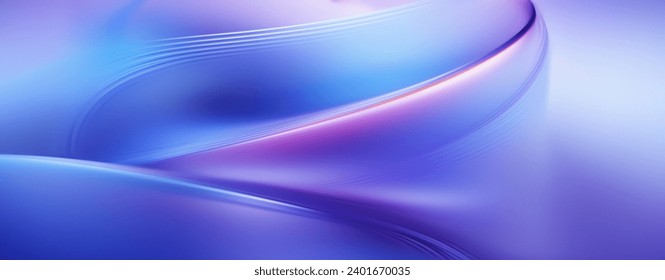 Modern Trendy 3D Design Background with Neon Wavy Shapes - Powered by Shutterstock