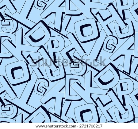 “Seamless modern typography word pattern designed for T-shirts and fashion apparel. Hand-drawn style bold letters arranged in a repeating layout with dark blue text on a light green background. Ideal for streetwear, casual wear, all-over print T-shirts, fabric printing and contemporary clothing designs.”