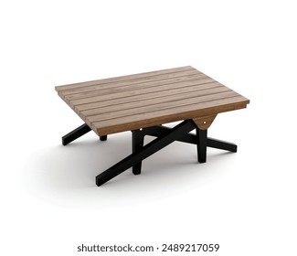 A modern and unique multifunctional coffee table that can go up and down
