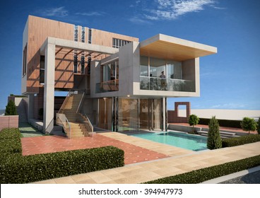 Modern Villa - Render 2