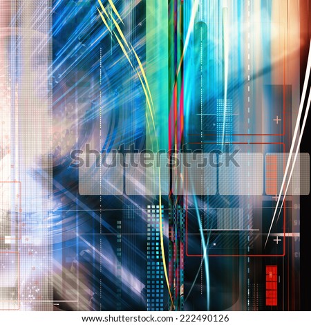 Modern virtual technology background