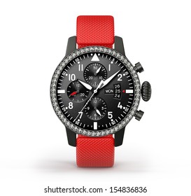 Modern Watch Isolated On A White Background