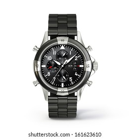 Modern Watch Isolated On A White Background