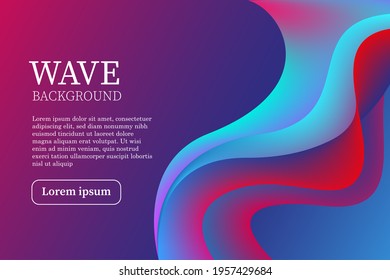 Modern wave creative abstract background