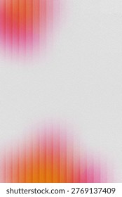 Modern White Background with Gradient orange pizazz and electric violet with refracted glass effect texture good for design poster launching product.