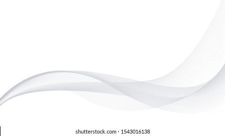 Modern White And Gray Wave Background